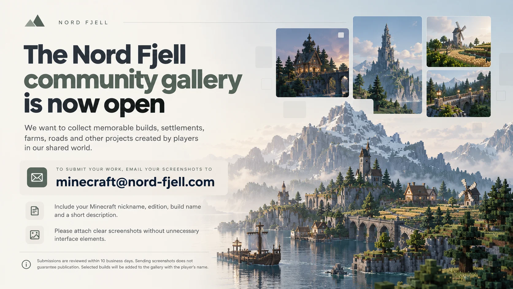 Share your builds with the Nord Fjell community